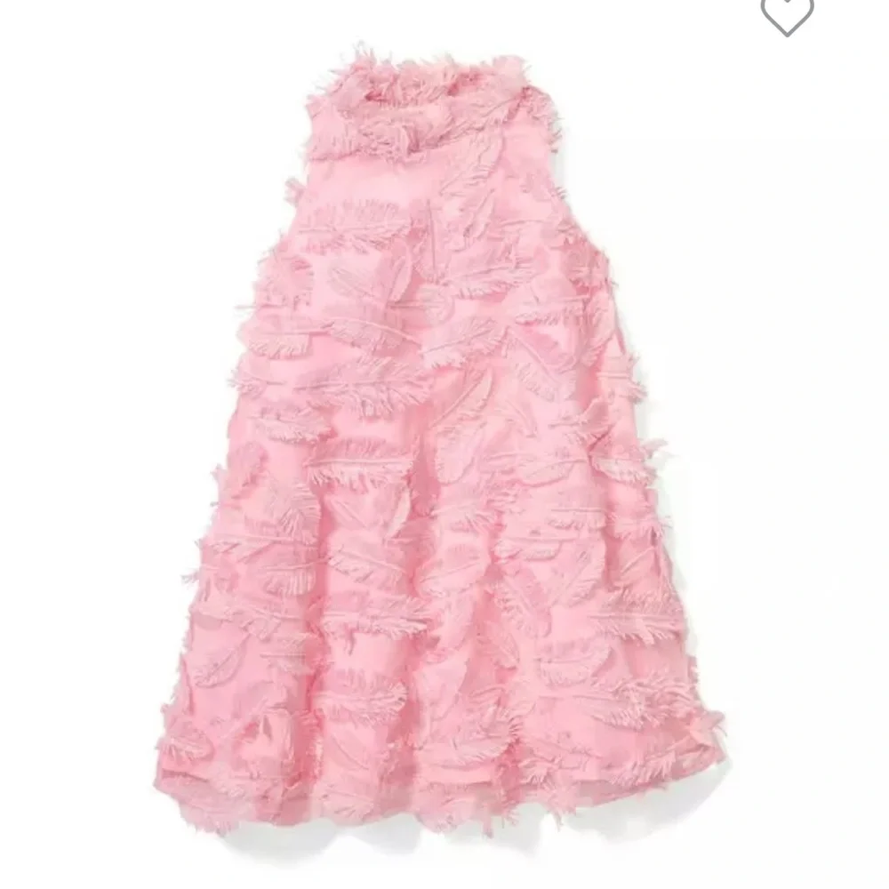 Janie and Jack Orchid Pink Feather Fringe Dress - Picture 2 of 6